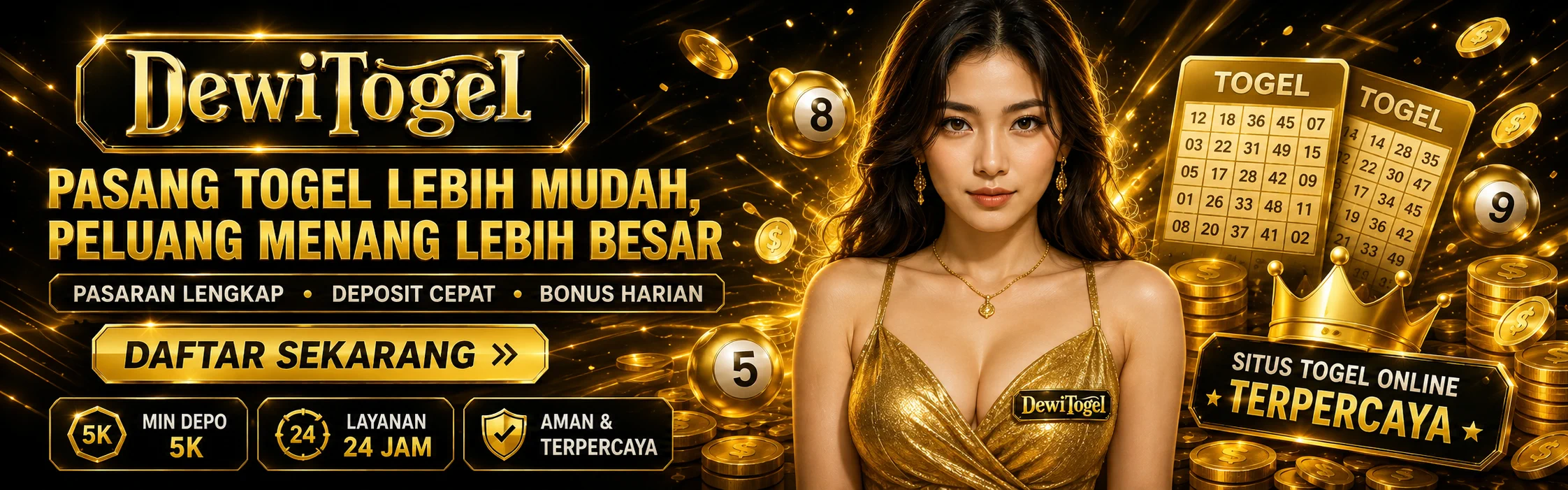 Pasang togel lebih mudah dengan peluang menang lebih besar di DEWITOGEL6D